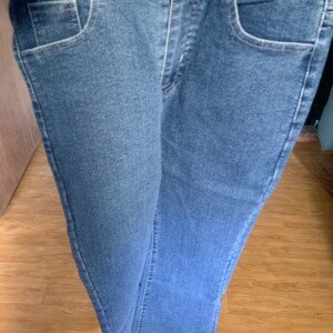 Classic Dark Blue Straight-Leg Denim Jeans FOR Ladies