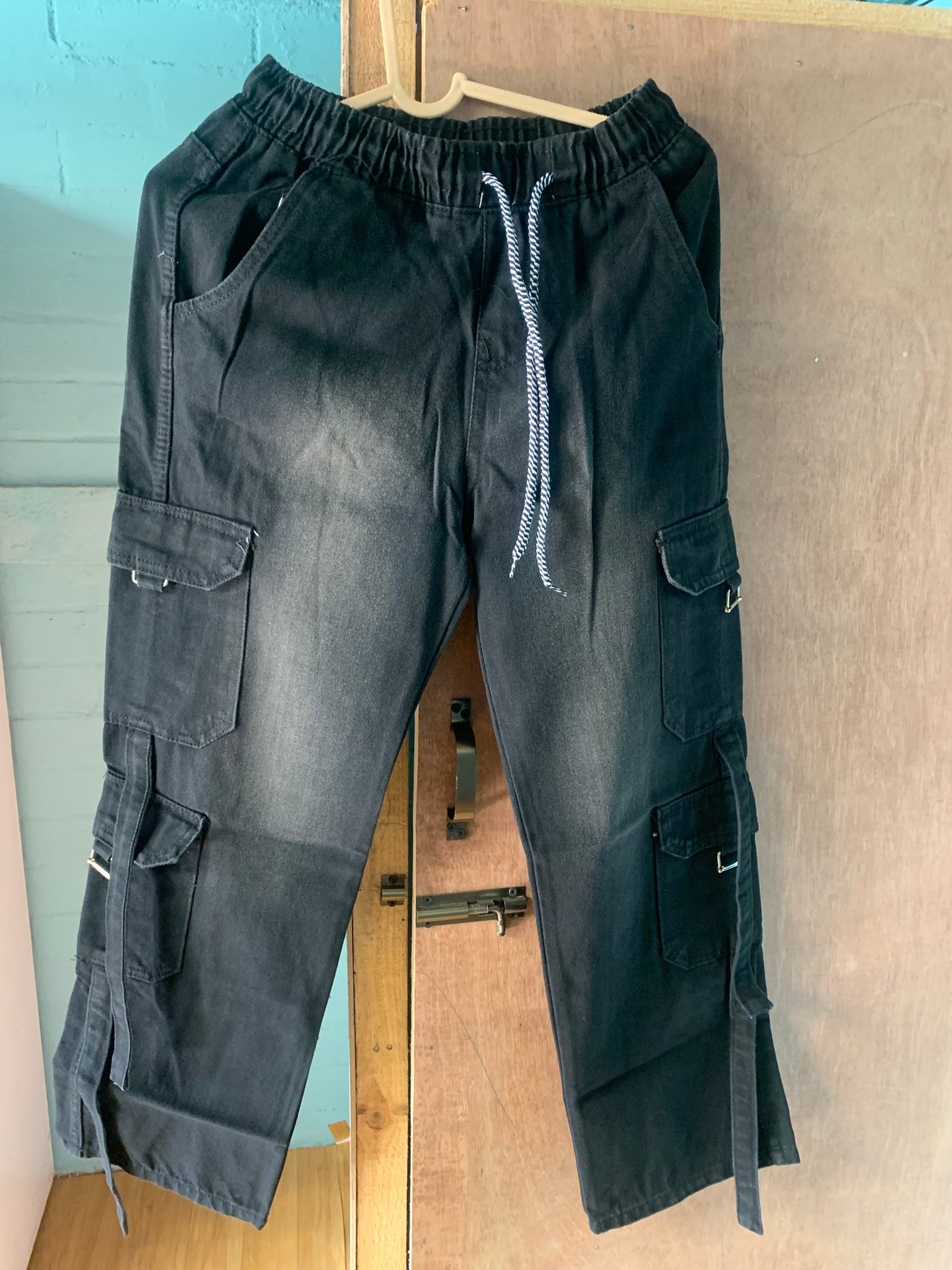 Denim Jeans Casual Multi Pocket Cargo Sweat Pant For Men | Fashion Casual Denim