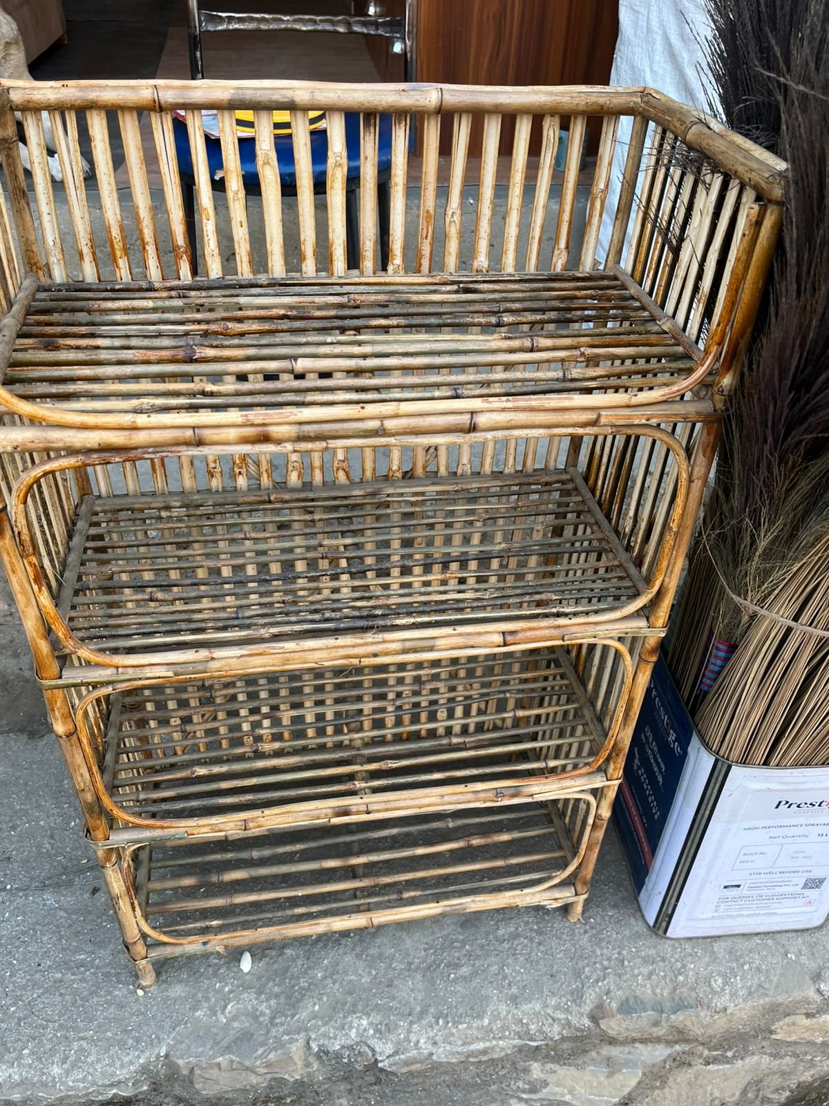 Bamboo Shoe Rack