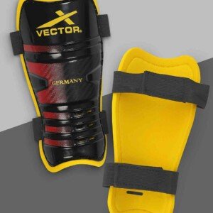 Vector X GERMANY Football Shin Guard - Yellow-Black / S/M