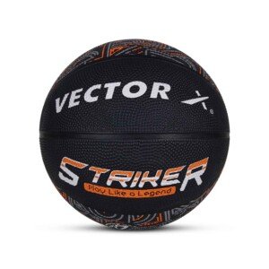 Vector X 8 Panel Striker Rubber Moulded Basketball - Black / 7