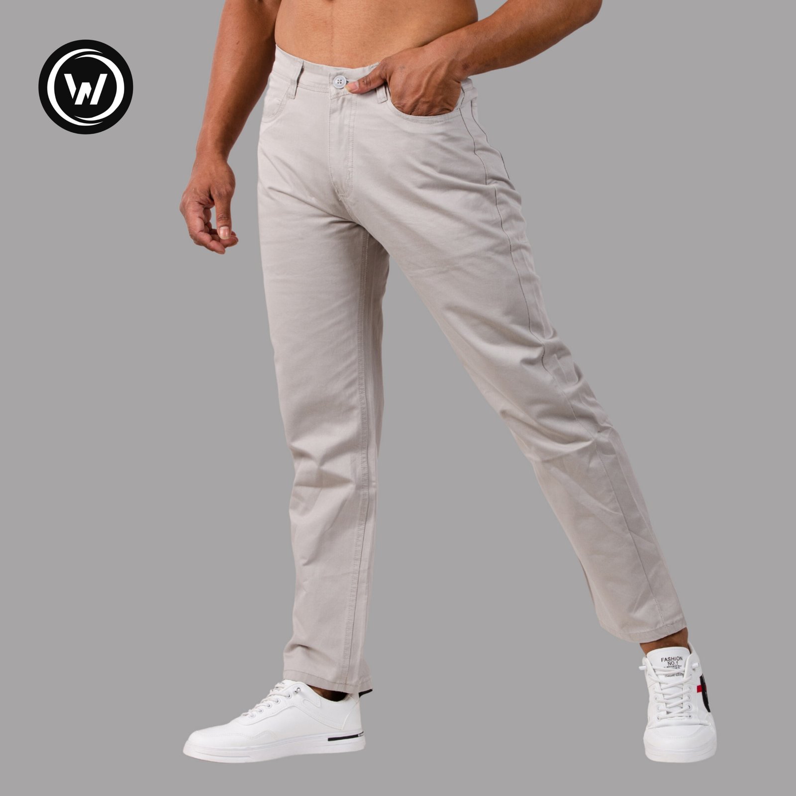 Wraon Light Grey Regular Fit Solid Premium Cotton Jeans Pant For Men - Fashion | Pants For Men | Men's Wear | Jeans Pants | - Jeans Pant - Waist 31