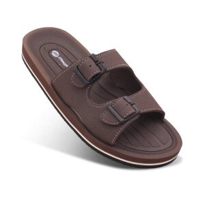 FABRICATION MenтАЩs Dual Buckle Slides тАУ Comfortable Casual Slippers for Daily Wear