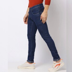 Carbon Blue Stretchable Jeans Pant For Men - Jeans Pant - Waist 34