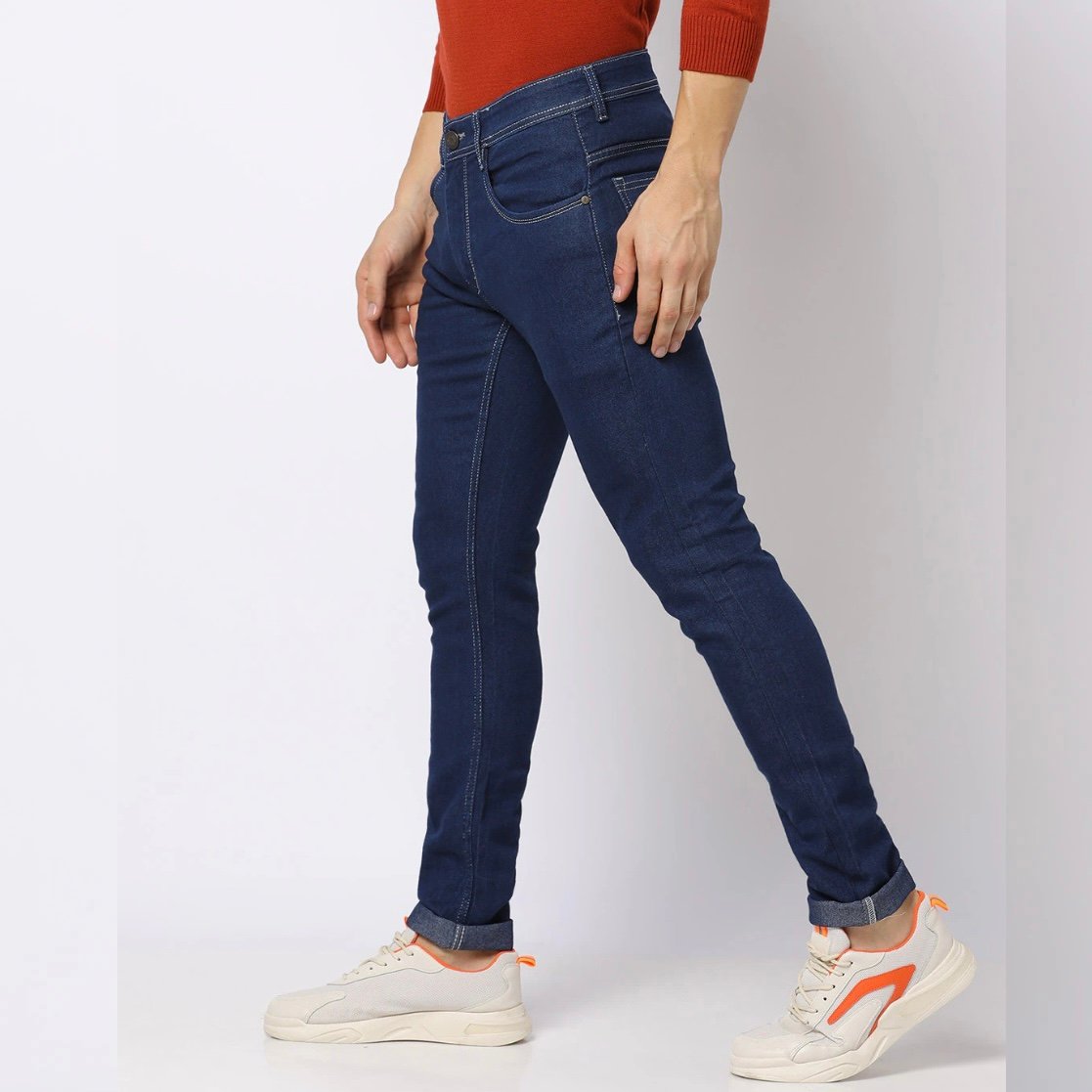 Carbon Blue Stretchable Jeans Pant For Men - Jeans Pant - Waist 31