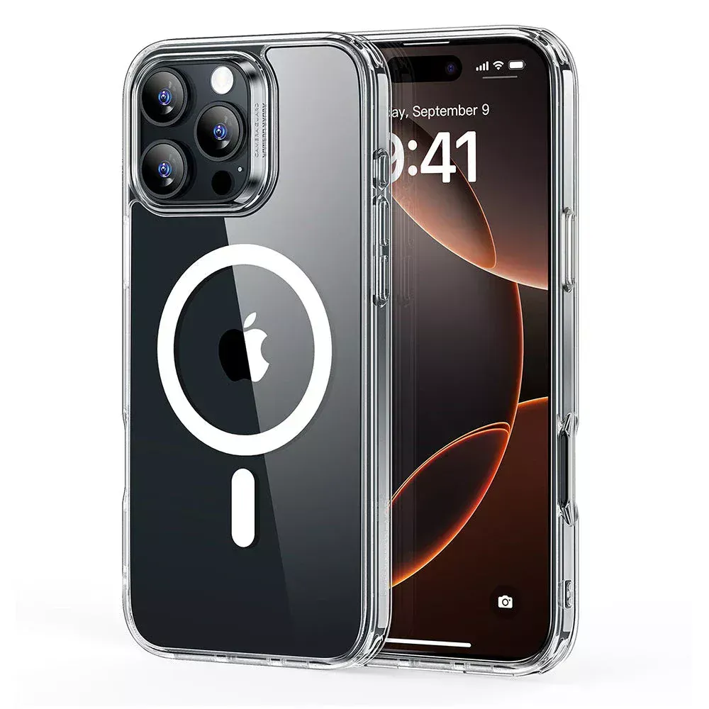 ESR iPhone 16 Series Classic Hybrid Case (HaloLock) - Clear/Black
