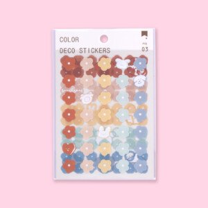 Cream And Flower Aesthetic Summer Deco Sticker
