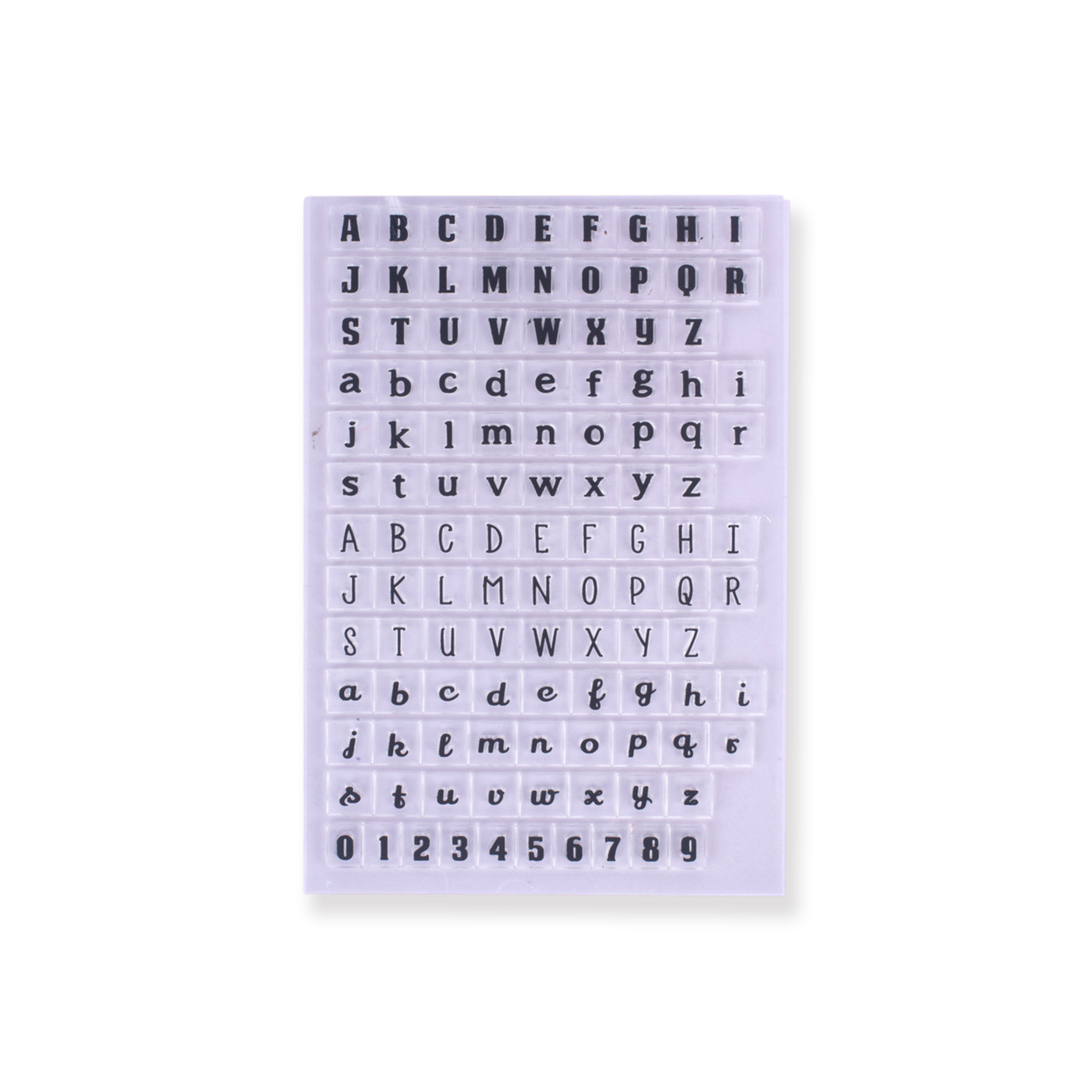 English Letters Clear Stamp