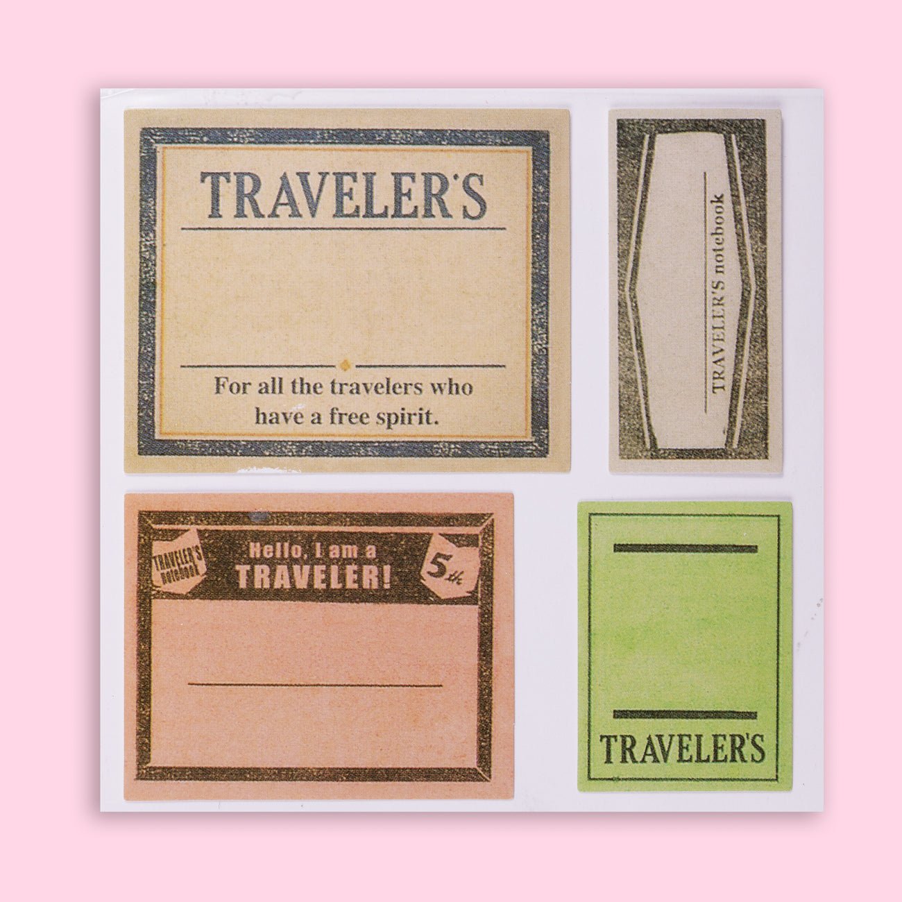 Vintage Stamps Decorative Stickers - Label