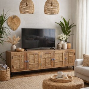 Theodore Solid Mango Wood TV Cabinet in 2 Colours