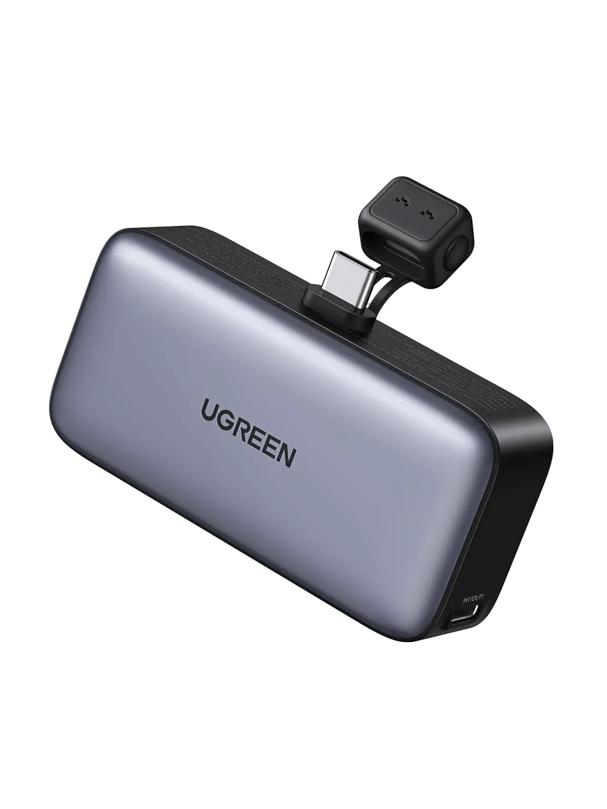 UGREEN Mini 2-Port Power Bank 5000mAh | 22.5W Fast Charging Dual-Port Portable Charger with Compact Stand Design