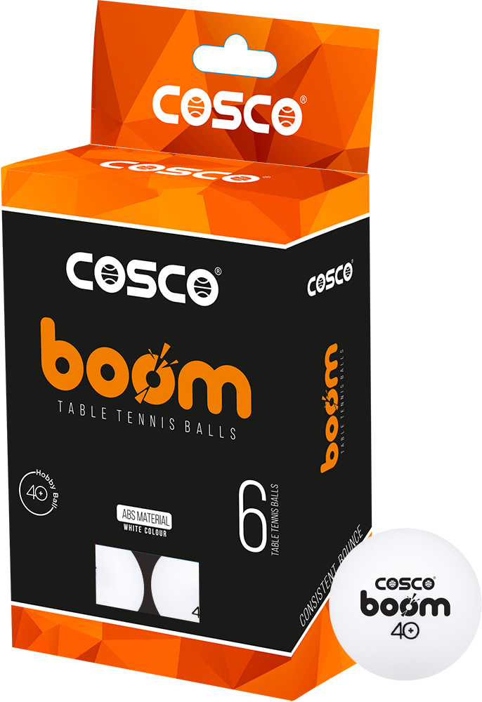 Cosco Boom Table Tennis Ball (Pack of 6) - 12 Balls