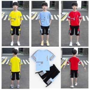 Sleeveless Stylish Shirt Style Summer One Piece Dress For Girls With Belt - Sizes 90 cm(1 to 2 years), 100 cm(2 to 3 years), 110 cm(3 to 4 years), 120 cm(4 to 5 years) and more