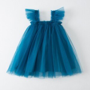 Summer Stylish Halter Neck One Piece Dress For Girls With Belt - Sizes 130 cm (5 to 7 years), 140 cm (7 to 9 years), 150 cm (9 to 11 years), 160 cm (11 to 13 years) and more