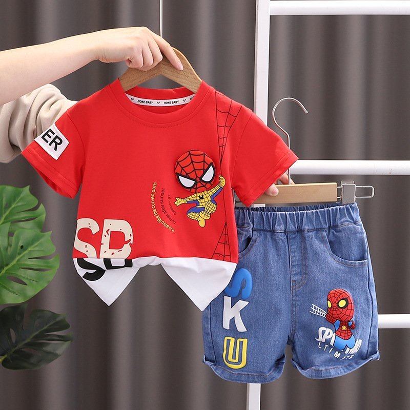 Flower Printed Light And Comfortable T-Shirt And Shorts Pajama/House Clothes Summer Set For Girls - Sizes 90 cm(1 to 2 years), 100 cm(2 to 3 years), 110 cm(3 to 4 years), 120 cm(4 to 5 years) and more
