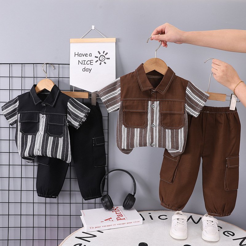 Korean Style Unisex Curved Knife Design Sweatpants For Kids - Sizes 100 cm(2 to 3 years), 110 cm(3 to 4 years), 120 cm(4 to 5 years), 130 cm (5 to 7 years) and more