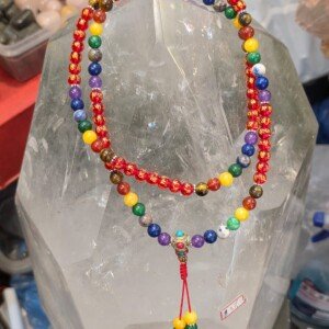 Spiritual Jaap Mala with Seven Chakra Beads