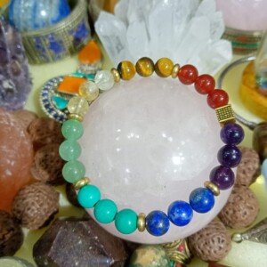 Natural seven chakara bracelet