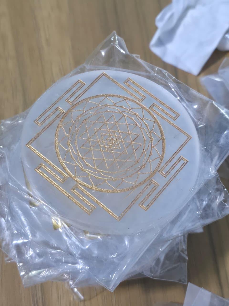Selenite Plate - size:3inch 'flat and big' Weight- 100gm to 150 gm - Image 3