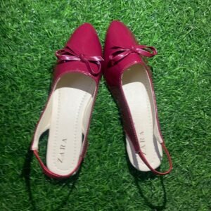Red Bow Design Women’s Slingback Flats