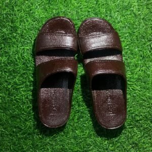 Dark Brown Double Strap women’s Slippers