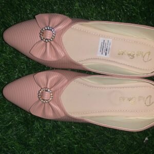 Pink Bow Pointed Toe Women’s Fancy Flats