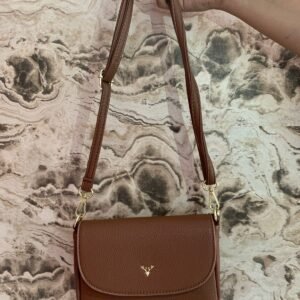 Brown Mini Crossbody Sling Bag